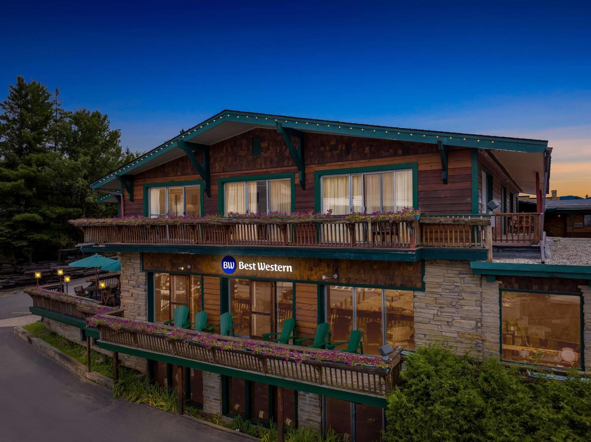 לייק פלאסיד Best Western Adirondack Inn מראה חיצוני תמונה